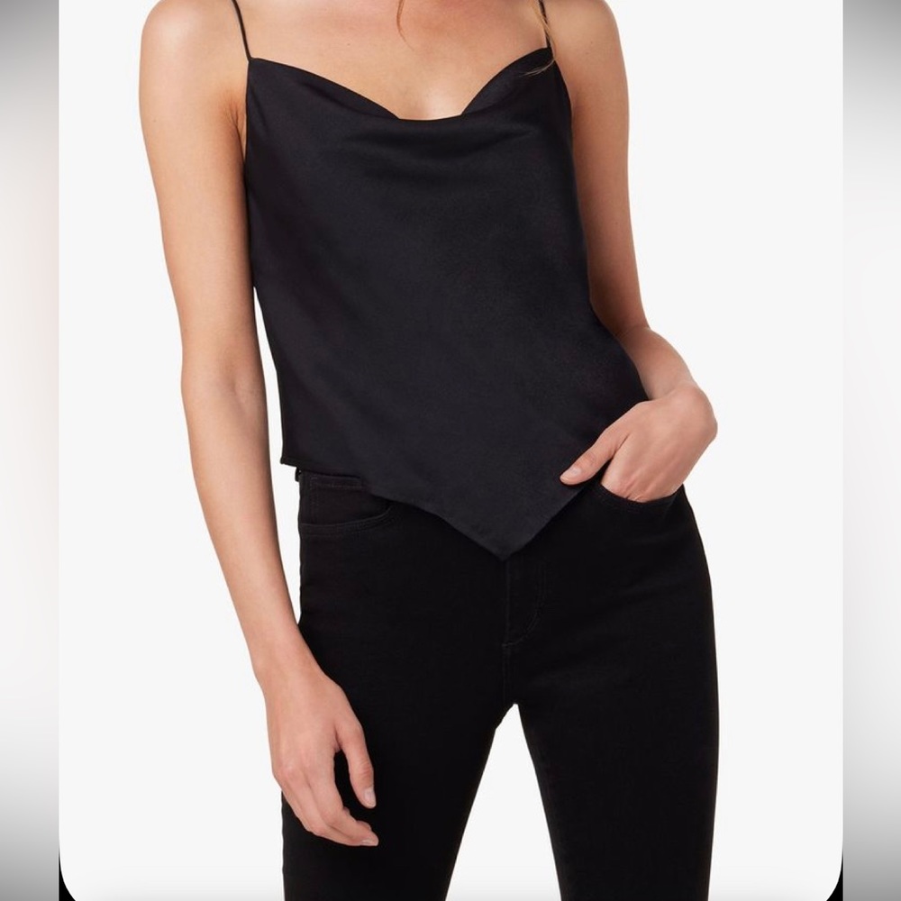 Black drape cami top